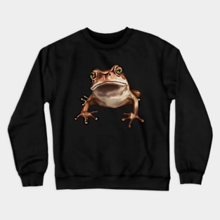 Brown Frog, Tropical Animal, Love Frogs Crewneck Sweatshirt